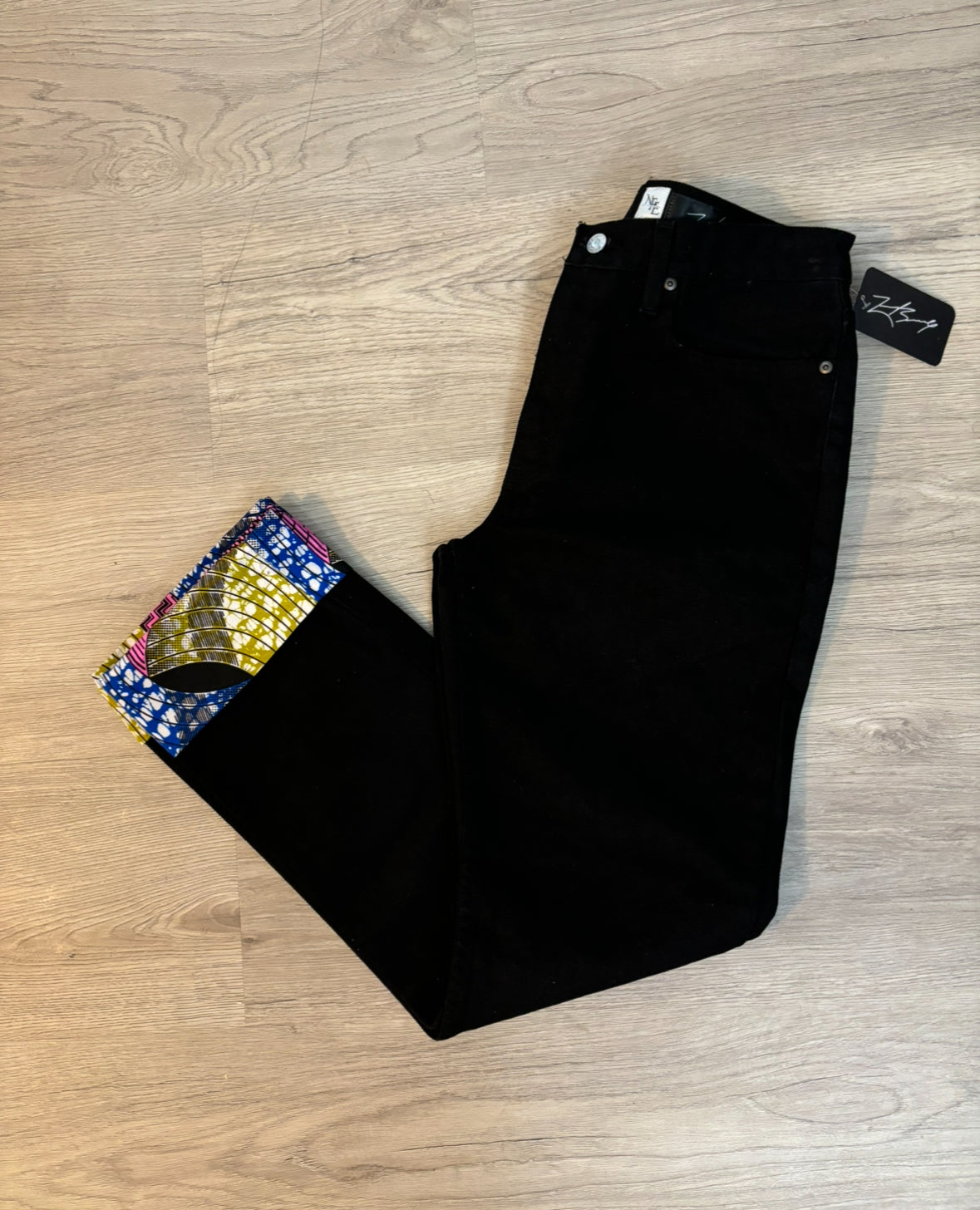 Black Pioneer Premium Cuffed Jeans