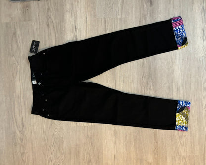 Black Pioneer Premium Cuffed Jeans