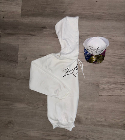 White Signature Hoodie